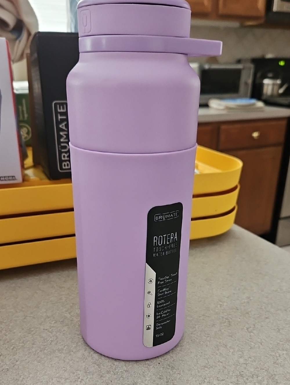 Brumate Rotera Touch-Free Water Bottle — Lavender